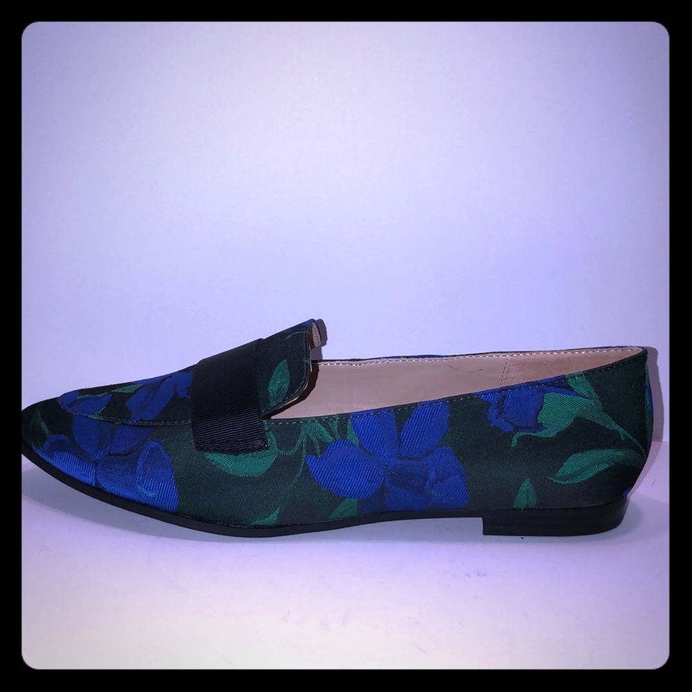 Blue and Green Flat Shoes